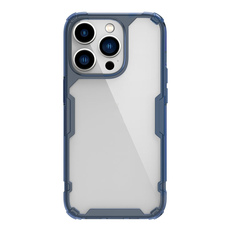 NILLKIN Ultra Clear PC + TPU Phone Case for iPhone 14 Pro Max (Blue)