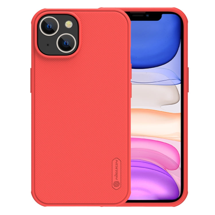 Red NILLKIN Frosted Shield Pro PC + TPU Phone Case for iPhone 14
