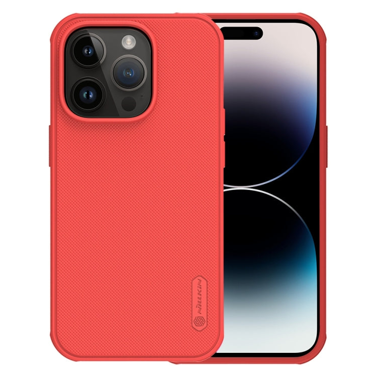 NILLKIN Frosted Shield Pro PC + TPU Phone Case for iPhone 14 Pro (Red)