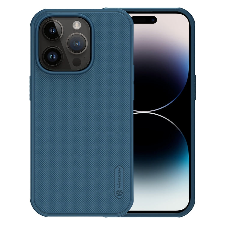 NILLKIN Frosted Shield Pro PC + TPU Phone Case for iPhone 14 Pro Max (Blue)