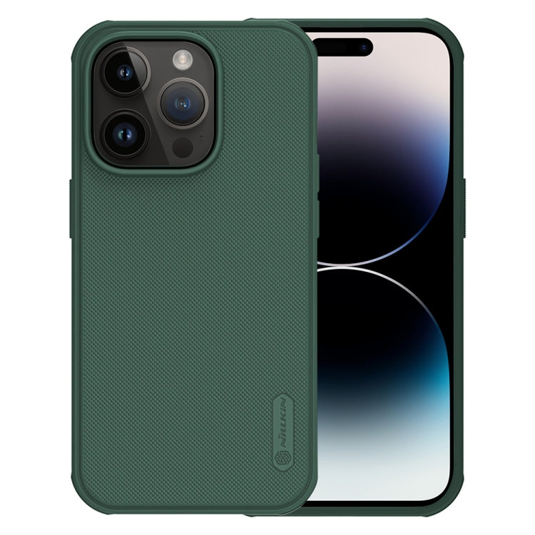 iPhone 14 Pro Max NILLKIN Frosted Shield Pro PC + TPU Phone Case (Green)