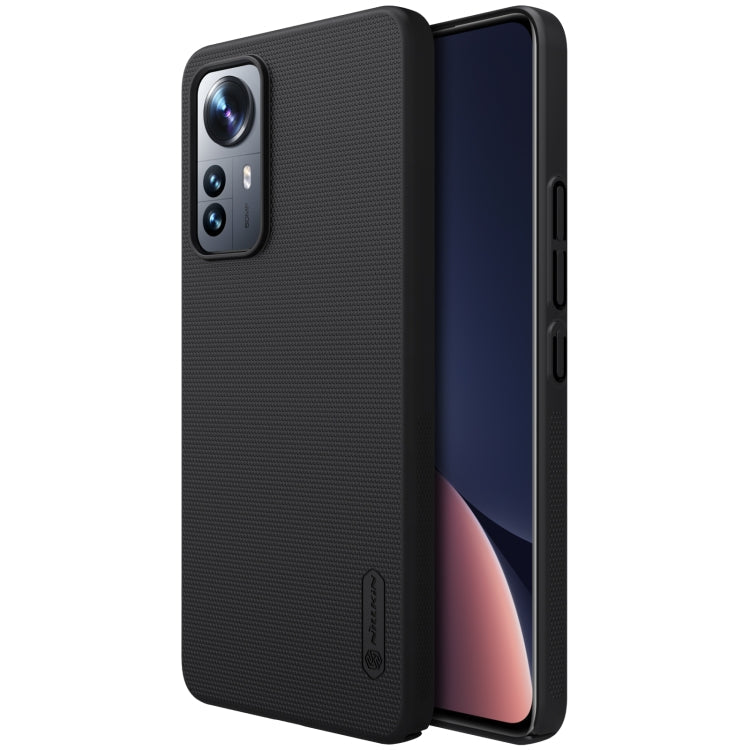 NILLKIN Frosted PC Phone Case for Xiaomi 12 Lite - Black