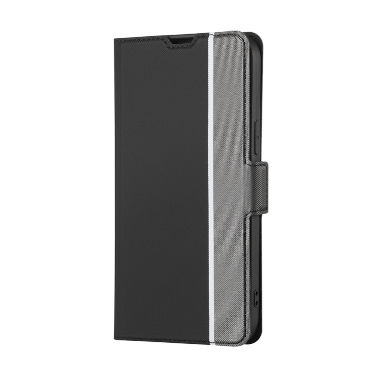 OPPO Reno 8 5G Black Leather Phone Case with Twill Texture