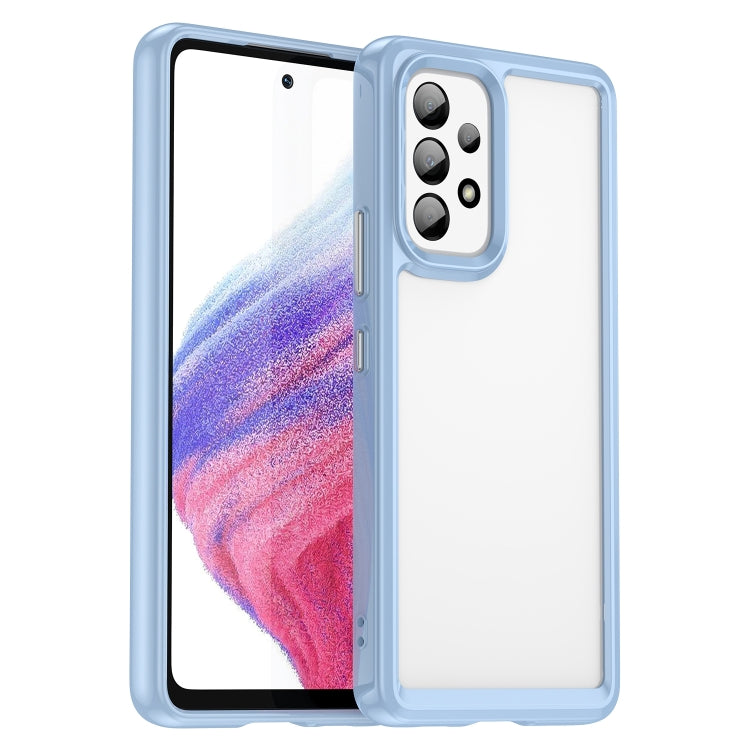 Samsung Galaxy A53 Colorful Series Acrylic + TPU Phone Case (Blue)