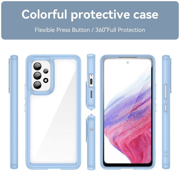 Samsung Galaxy A53 Colorful Series Acrylic + TPU Phone Case (Blue)