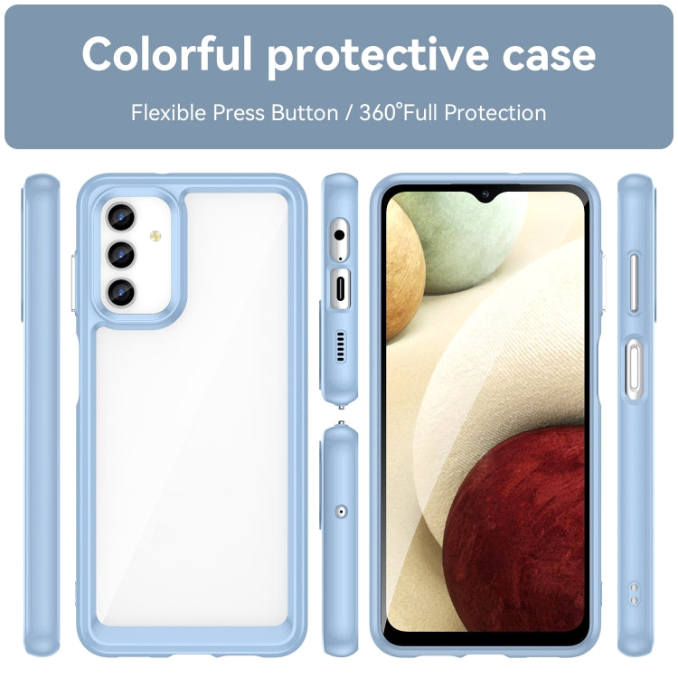 Colorful Series Acrylic + TPU Phone Case for Samsung Galaxy A13 5G in Blue