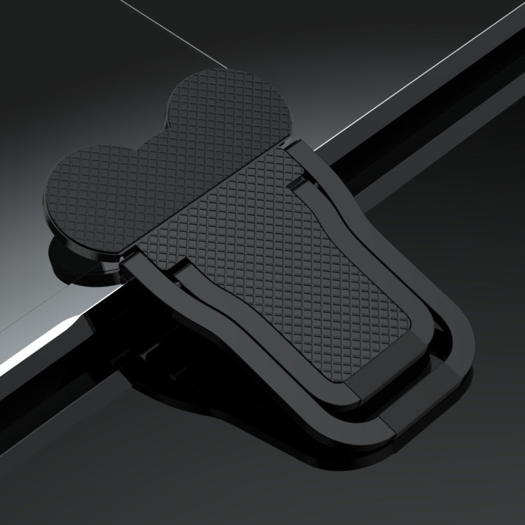 Innovative 2-Piece Black Metal Foldable Laptop Stand