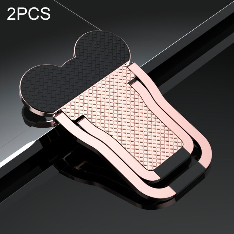 Metal Foldable Laptop Stand Bracket with Improved Airflow and Correct Sitting Posture (Gold, 2 PCS)