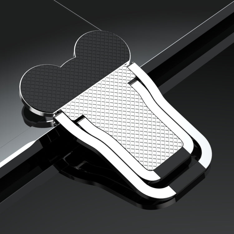 2-Piece Silver Metal Foldable Laptop Stand Bracket