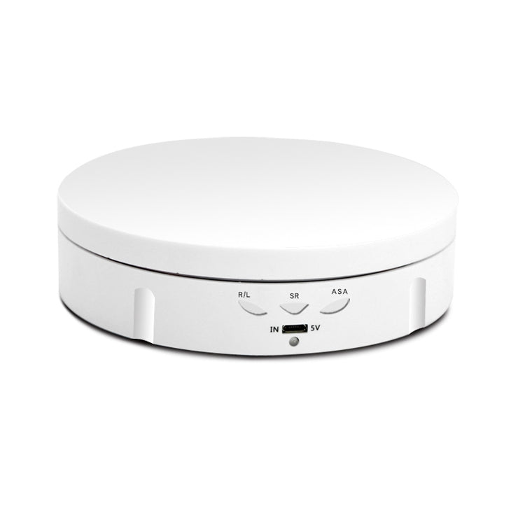 14.6cm Electric Rotating Turntable Display Stand with Remote Control, Load Capacity 10kg (White)