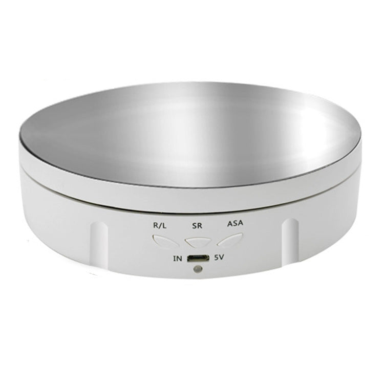 Remote Control Electric Rotating Turntable Display Stand - White