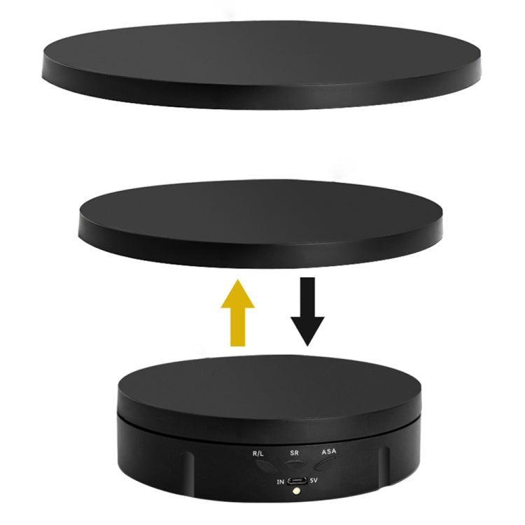 Electric Rotating 3 in 1 Display Stand Turntable (Black)