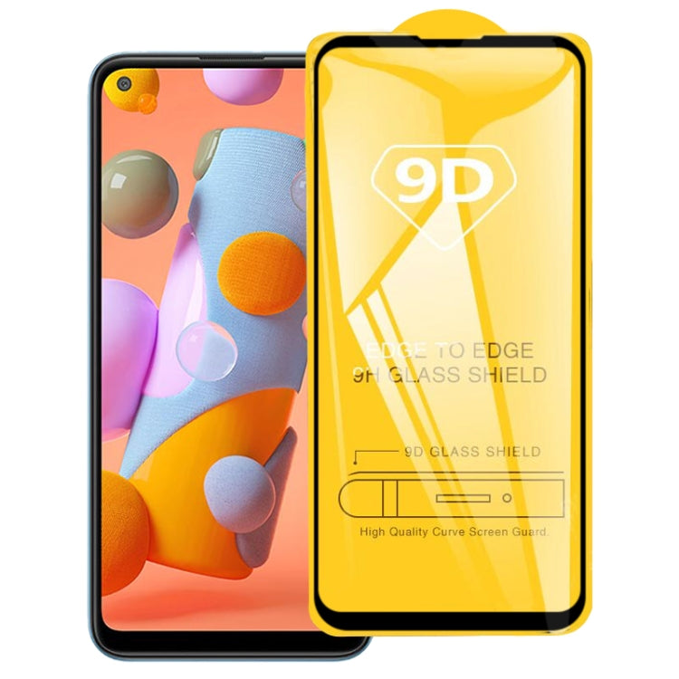 9D Full Glue Full Screen Tempered Glass Film for Galaxy A11