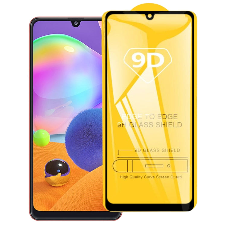 9D Full Glue Full Screen Tempered Glass Film for Samsung Galaxy A31