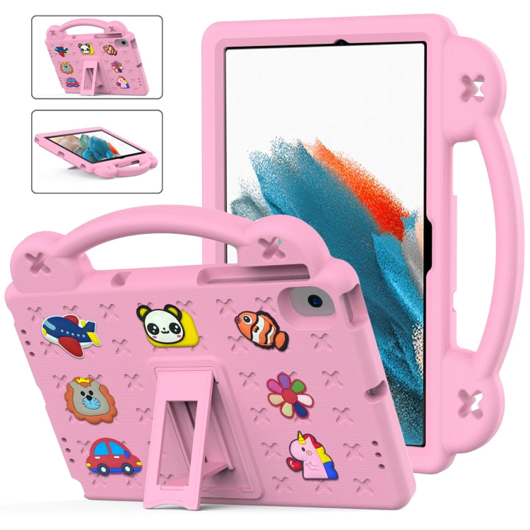 Shockproof Tablet Case with Kickstand and Handle for Children - Pink