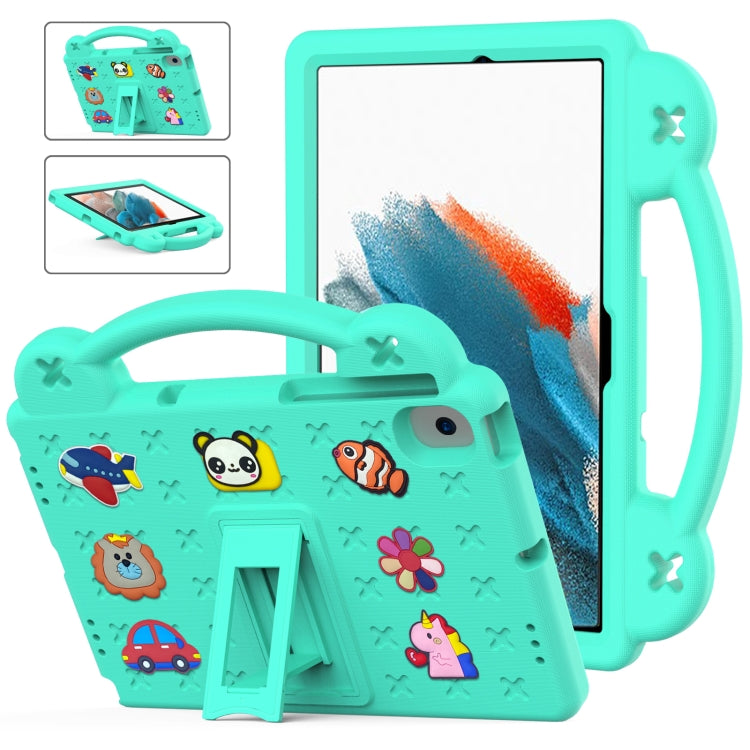 EVA Shockproof Tablet Case with Handle Kickstand for Samsung Galaxy Tab A8 10.5 2022/2021, Lenovo Tab M10 Plus 3rd Gen TB125FU 2022 10.6 inch, Huawei MatePad Pro 2021/2019, and Nokia T20 10.36 2021 (Mint Green)
