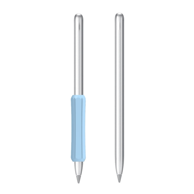 Stylish Silicone Cover Grip for Apple Pencil 1/2/Huawei M-Pencil (Light Blue)