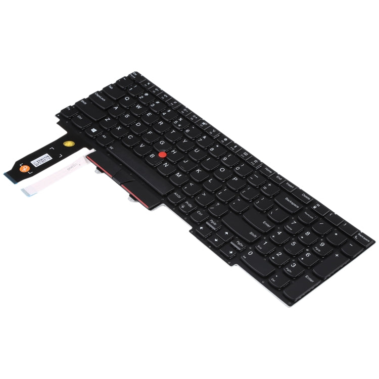 Backlit US Keyboard with Pointing for Lenovo Thinkpad E15 Gen 2 Gen