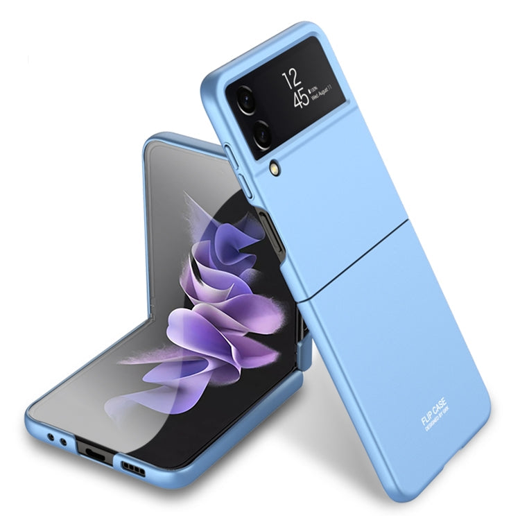 GKK Ultra-thin Full Coverage Phone Case for Samsung Galaxy Z Flip4 (Blue)
