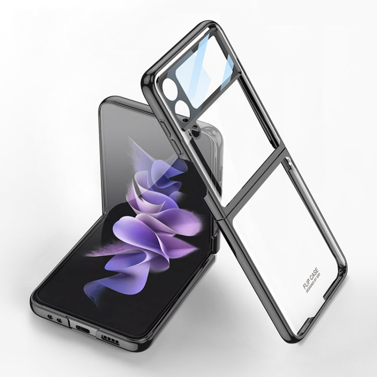 Samsung Galaxy Z Flip 4 Electroplating Full Coverage Phone Case in Black