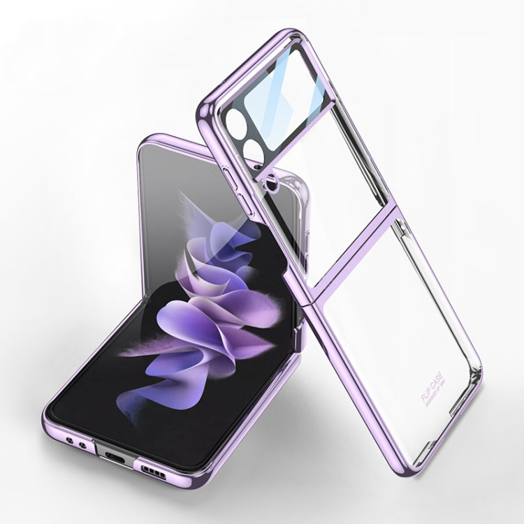 GKK Purple Electroplating Full Coverage Phone Case for Samsung Galaxy Z Flip4