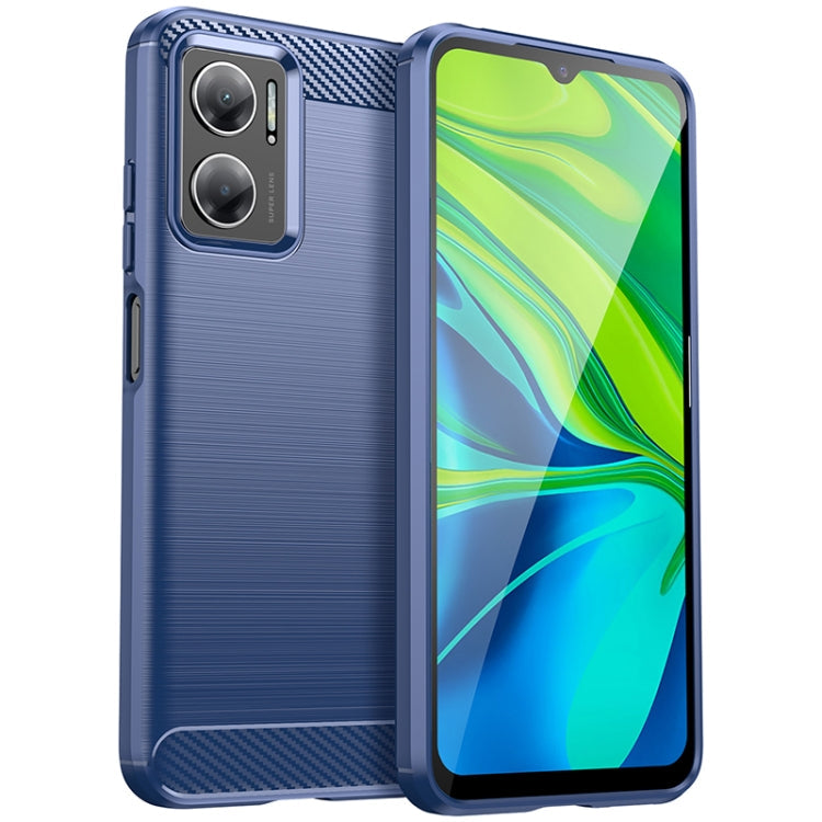 Xiaomi Redmi 10 Prime+ 5G Blue Carbon Fiber TPU Case