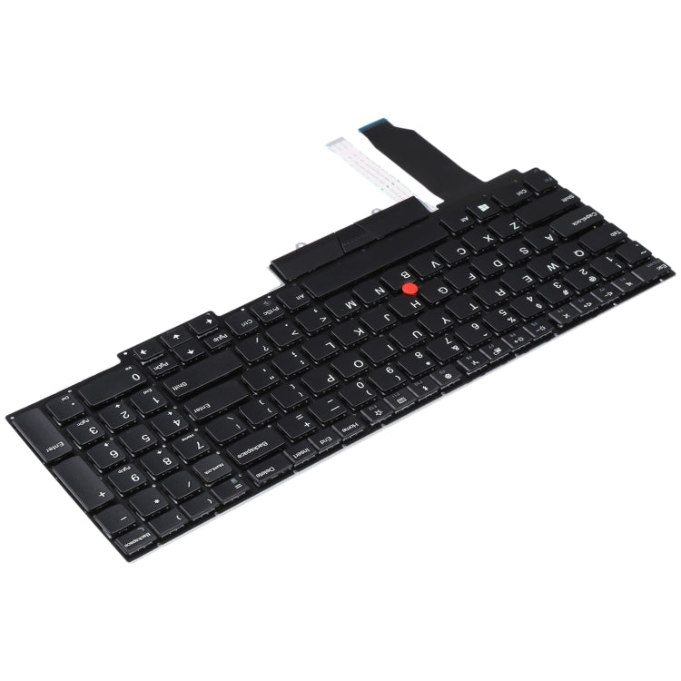 US Version Keyboard with Pointing Function for Lenovo Thinkpad E15 Gen 2 - Black