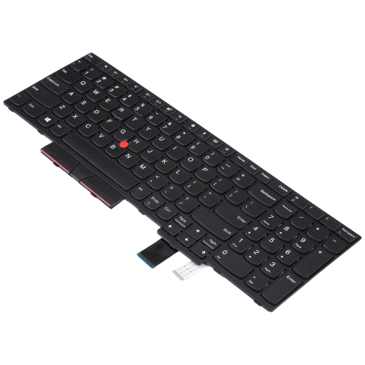 High-Quality US Version Keyboard with Built-in Pointing Function for Lenovo Thinkpad T570 T580 (Black)