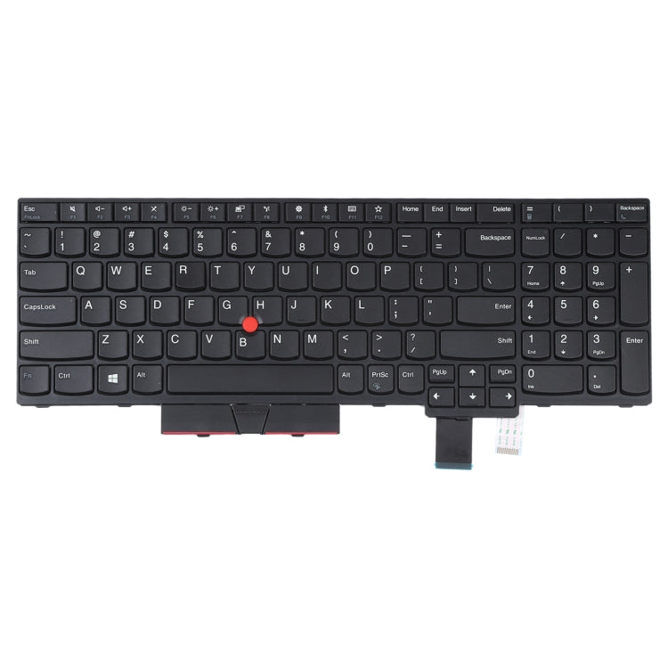 High-Quality US Version Keyboard with Built-in Pointing Function for Lenovo Thinkpad T570 T580 (Black)