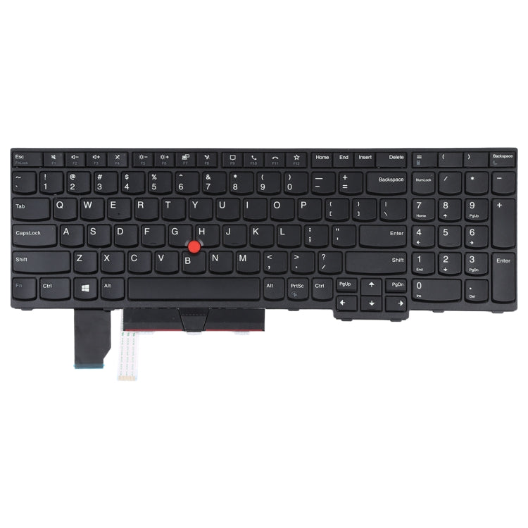 Enhanced US Version Keyboard with Pointing for Lenovo ThinkPad P15V L15 (Black)