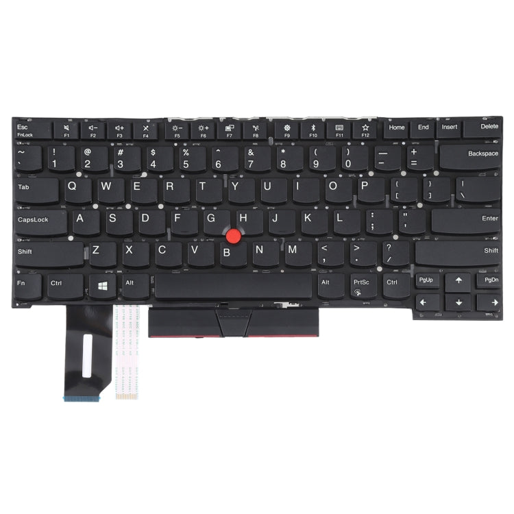 US Version Keyboard with Pointing For Lenovo Thinkpad T490S - Black