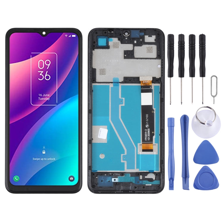 TCL 30E/30 SE LCD Screen and Digitizer Assembly with Frame