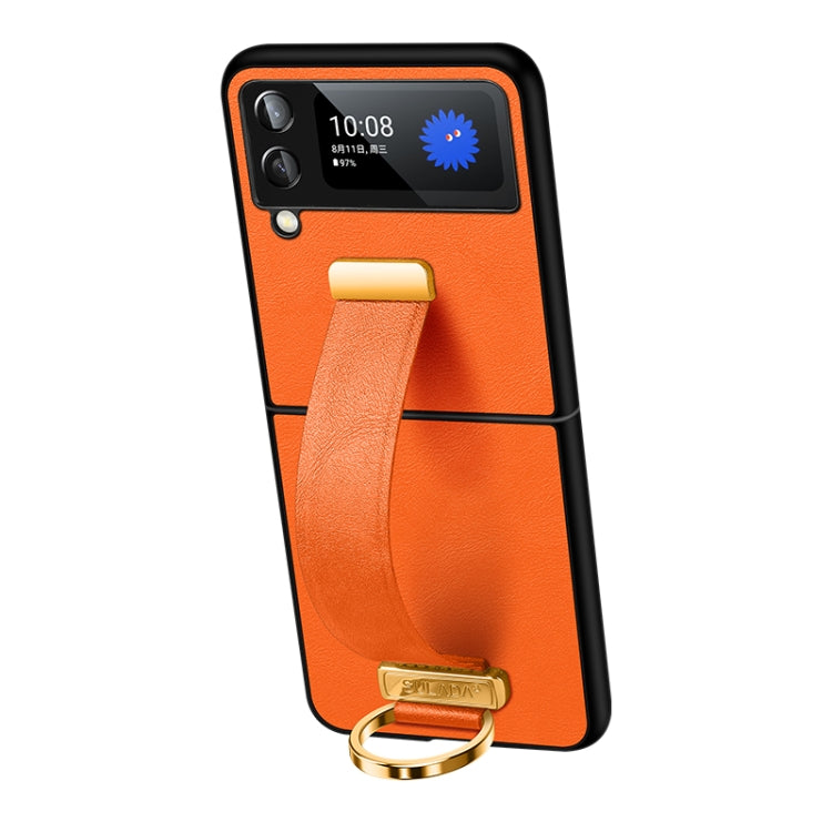 SULADA Cool Series Shockproof Phone Case for Samsung Galaxy Z Flip4 - Orange