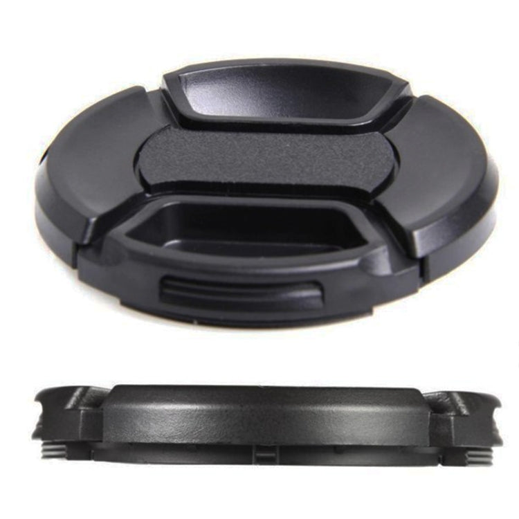 86mm Black Center Pinch Camera Lens Cap for Canon