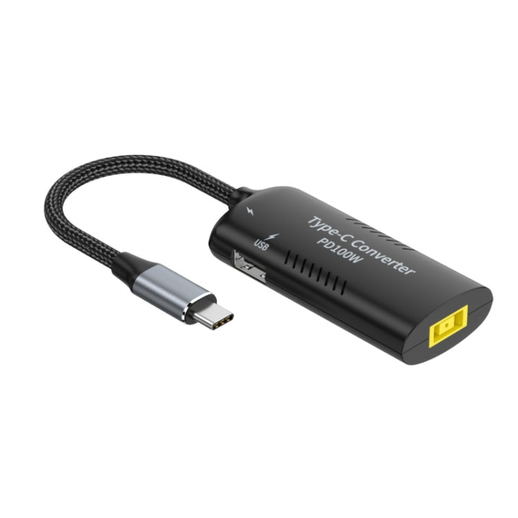 Multifunctional Square Port Adapter with Type-C and USB Outputs