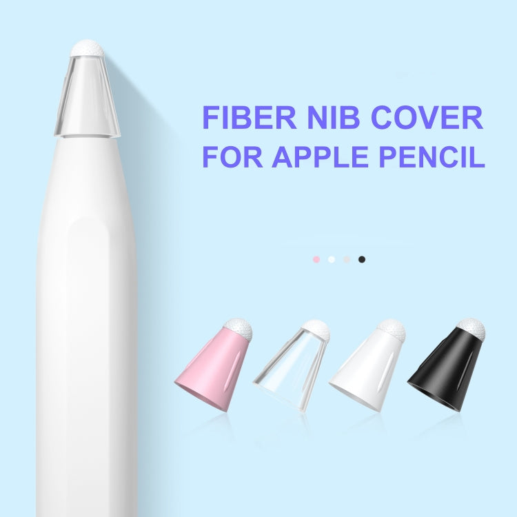 8 Piece Set of Transparent Fiber Texture Nib Protectors for Apple Pencil