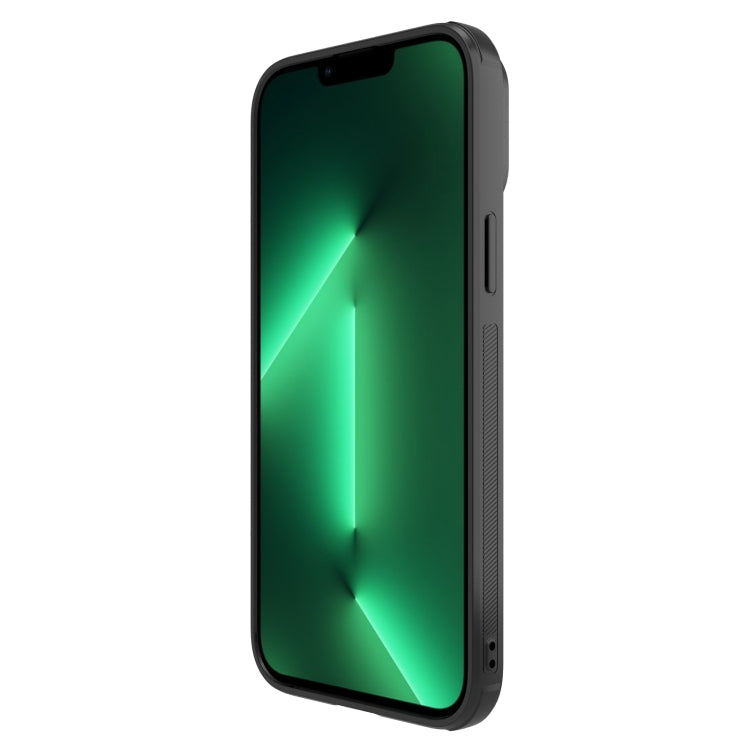 NILLKIN Synthetic Fiber Camshield Phone Case for iPhone 13 Pro Max (Black)
