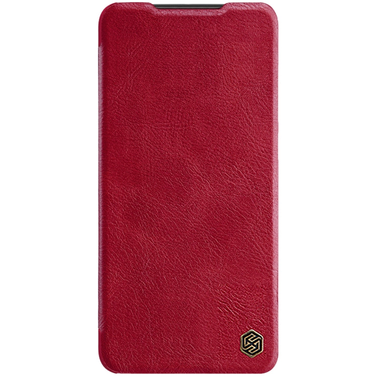 NILLKIN QIN Series Crazy Horse Texture Leather Phone Case for Xiaomi Poco M4 5G (Red)