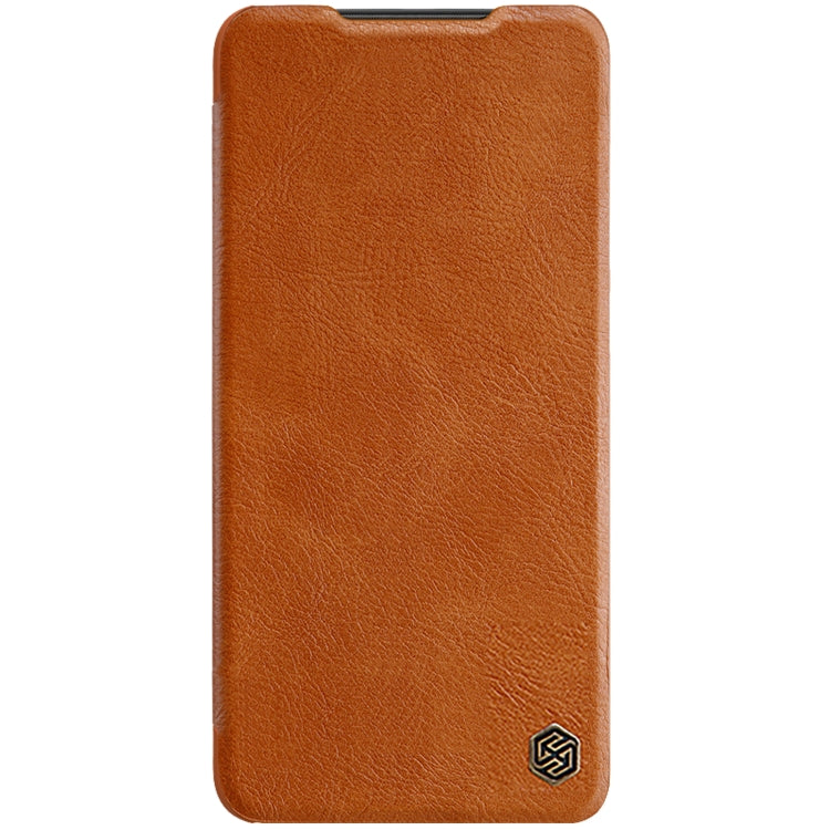 Xiaomi Poco M4 5G NILLKIN QIN Series Crazy Horse Texture Leather Phone Case - Brown