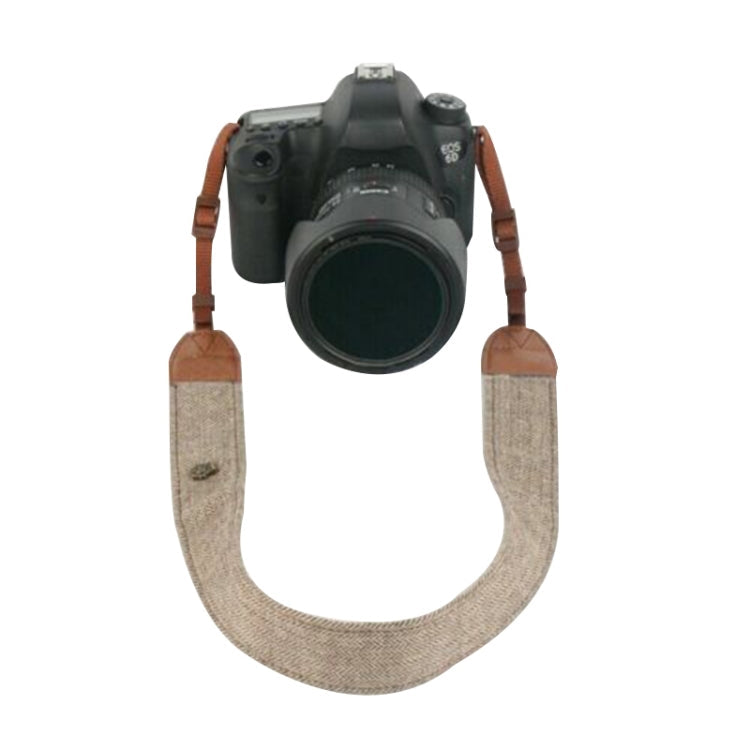 Vintage-Inspired DSLR Camera Strap with Durable Cloth and Leather