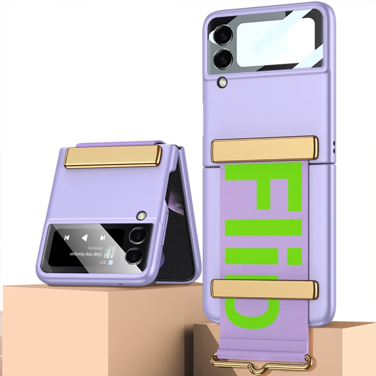 GKK Ultra-thin Purple Phone Flip Case for Samsung Galaxy Z Flip4