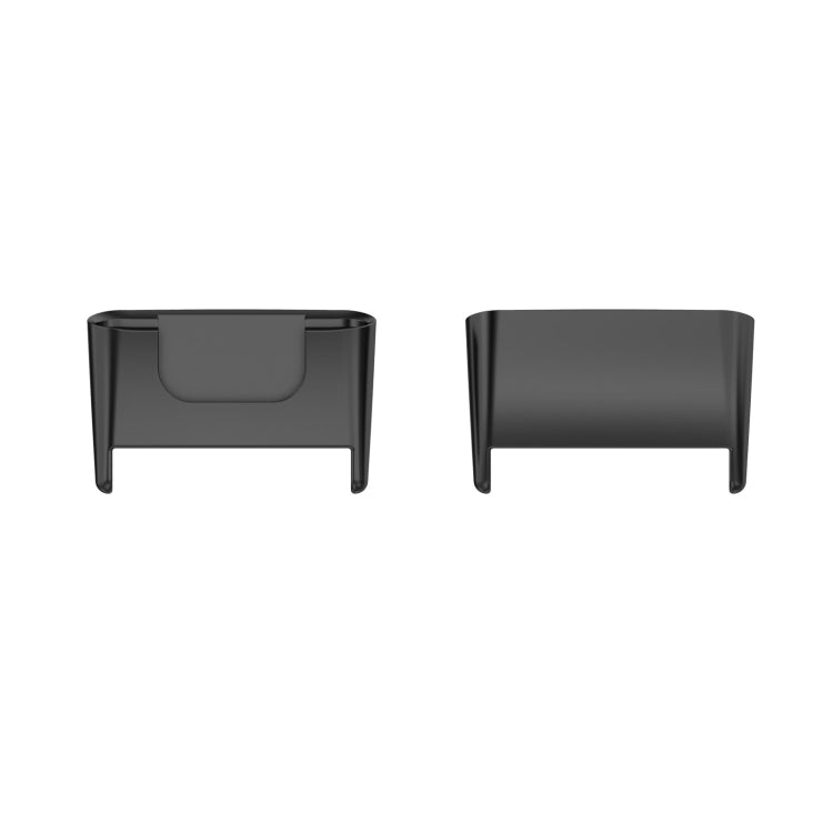 Metal Watch Band Connectors for Xiaomi Mi Band 7 Pro - Black (1 Pair)