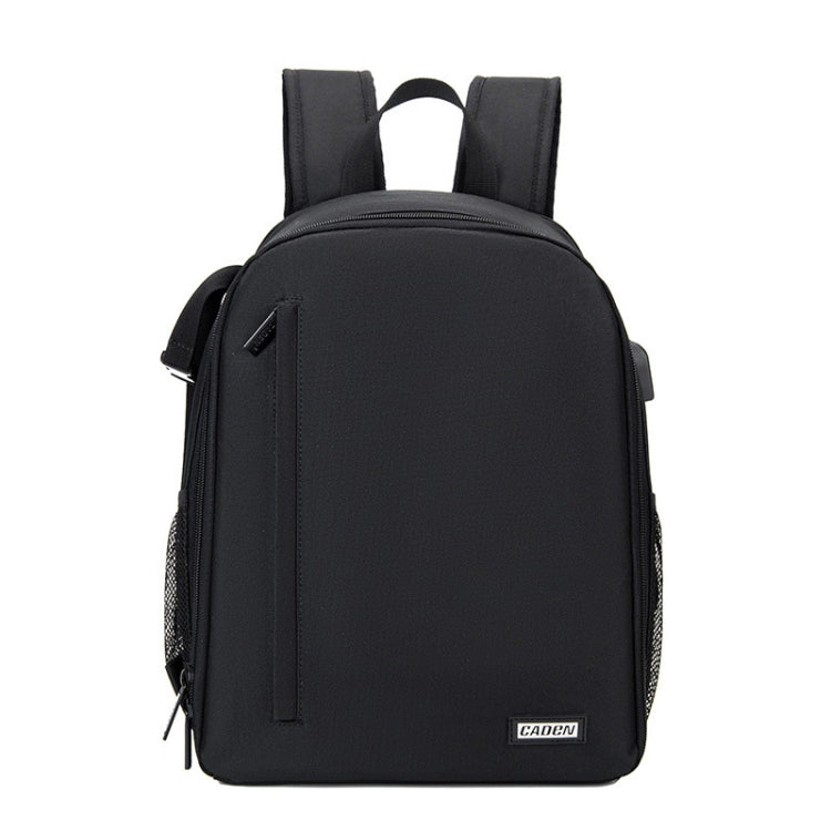 CADeN D6 IV Expandable Camera Backpack with Anti-Theft Design, Spacious Capacity, and Weatherproof Material - Black