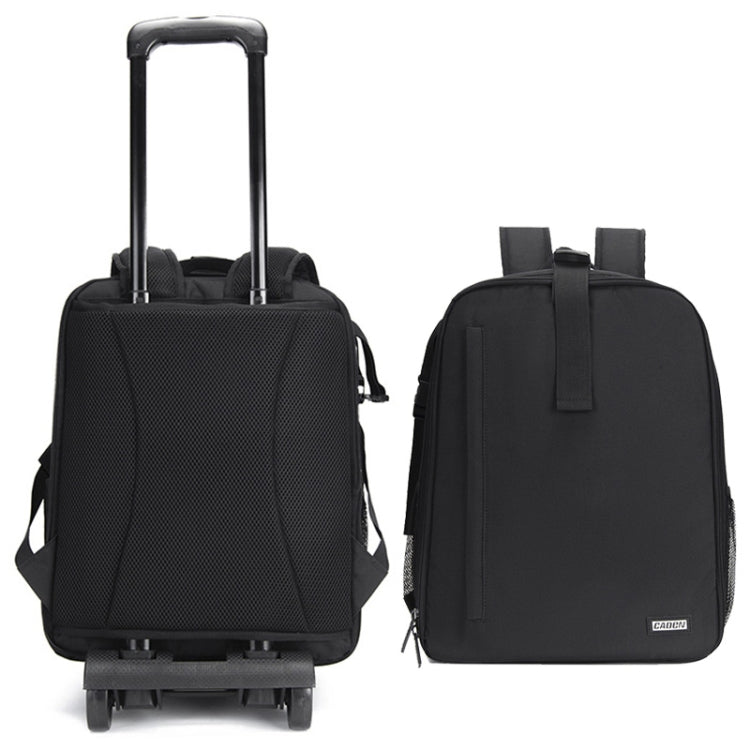 CADeN D6 V Camera Backpack with Drawbar and Shoulder Straps, Black (32 x 18 x 43cm)