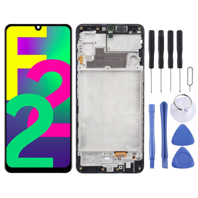 Samsung Galaxy F22 LCD Screen and Digitizer Assembly with Frame