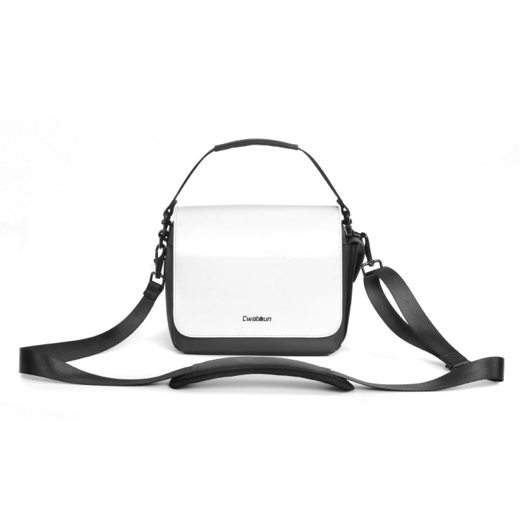 CADeN D73 Water-Resistant Camera Sling Bag - Black White