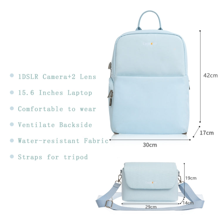 CADeN D75 Camera Backpack - Blue, 42 x 30 x 17cm
