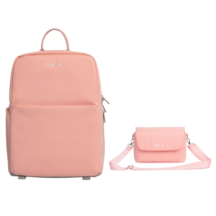 CADeN D75 Large Shockproof Camera Backpack with Tripod - Pink