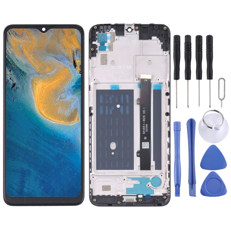 Full LCD Screen Assembly with Frame for ZTE Blade A51