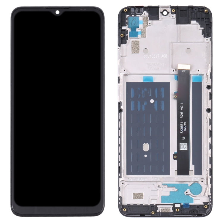 Full LCD Screen Assembly with Frame for ZTE Blade A51